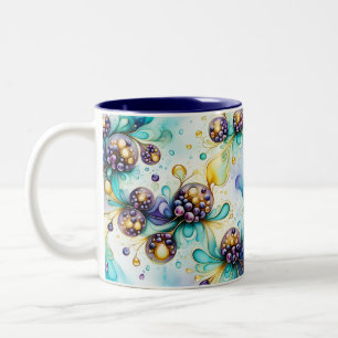 Caneca De Café Em Dois Tons Essência de mirtilo