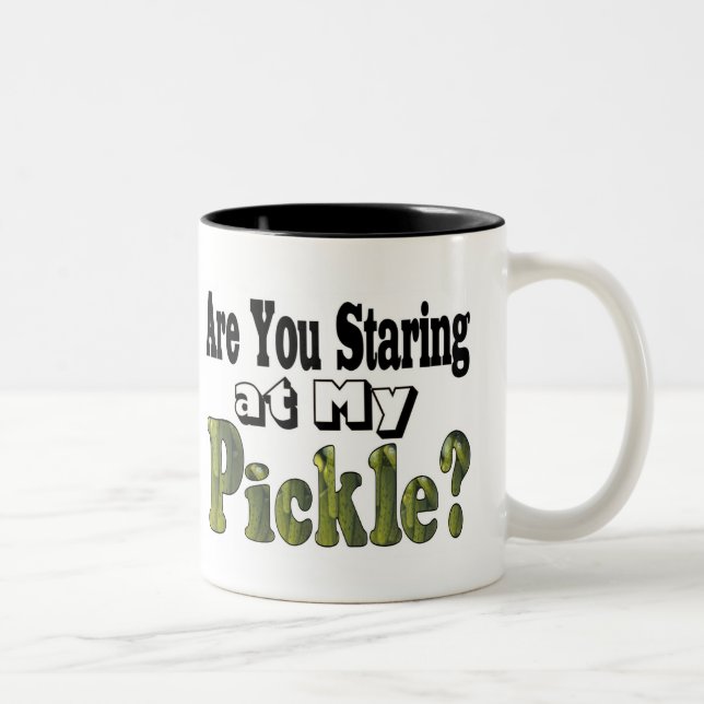 Caneca De Café Em Dois Tons Está a olhar? (Direita)