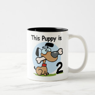 Caneca De Café Em Dois Tons Esta camiseta e presentes de segundo aniversário