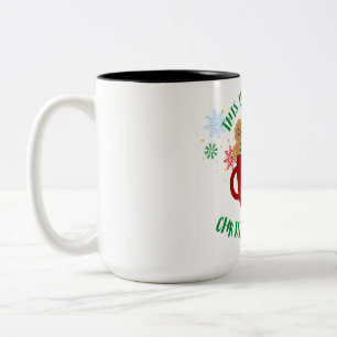 Caneca De Café Em Dois Tons Esta é a minha torcida de Natal