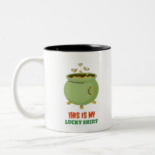 Caneca De Café Em Dois Tons Esta É Minha Camisa da Sorte