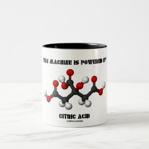 Caneca De Café Em Dois Tons Esta Máquina É Acionada Pela Química De Ácido Cítr
