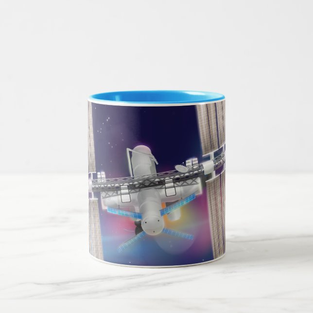 Caneca De Café Em Dois Tons Estação Espacial Internacional (Centro)