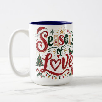Caneca De Café Em Dois Tons Estações do Amor