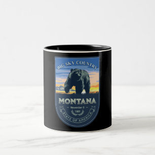 Caneca De Café Em Dois Tons Estado de Montana