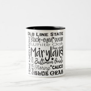 Caneca De Café Em Dois Tons Estado/Maryland