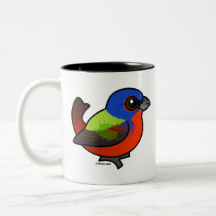 Caneca De Café Em Dois Tons Estamenha pintada