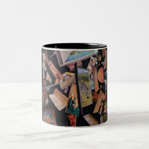 Caneca De Café Em Dois Tons Estares abertos