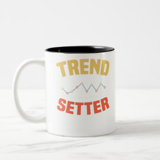 Caneca De Café Em Dois Tons Estatísticas de Análise de Dados Grandes do Conjun