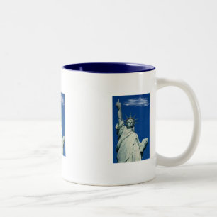 Caneca De Café Em Dois Tons Estátua da liberdade
