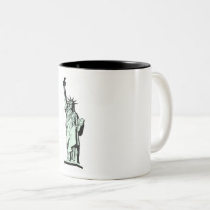 Caneca De Café Em Dois Tons Estátua da Liberty Mug