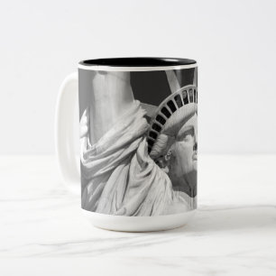 Caneca De Café Em Dois Tons Estátua Negra da Liberdade