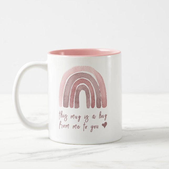 Caneca De Café Em Dois Tons Este É Um Abraço Meu Para Você (Esquerda)