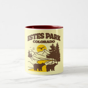 Caneca De Café Em Dois Tons Estes Park, Colorado