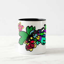 Caneca De Café Em Dois Tons Estilo beija-flor