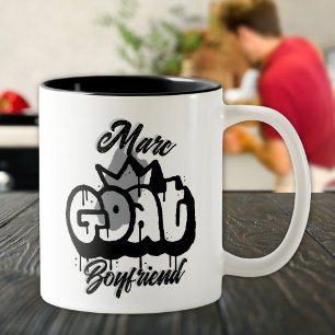 Caneca De Café Em Dois Tons Estilo de Grafite do GOAT