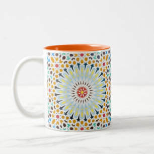 Caneca De Café Em Dois Tons Estilo marocain safra