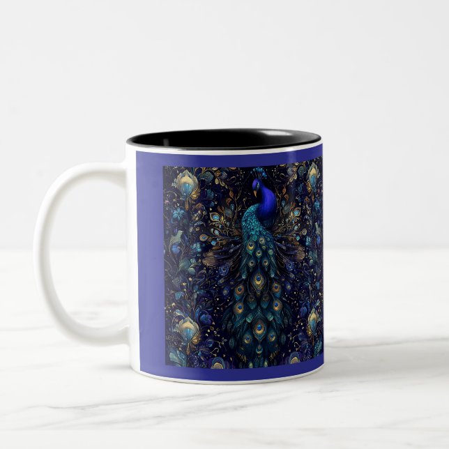 Caneca De Café Em Dois Tons Estilo Peacock (Esquerda)
