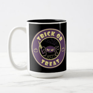 Caneca De Café Em Dois Tons Estilo Starbucks para a aranha do halloween