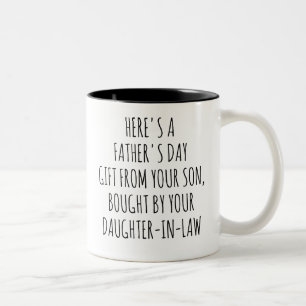 Caneca De Café Em Dois Tons Estilo Vintage Dia dos Pais Filho e Nora