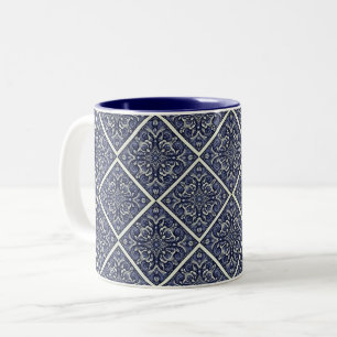 Caneca De Café Em Dois Tons Estilo vitoriano
