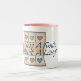 Caneca De Café Em Dois Tons Estofe um riso