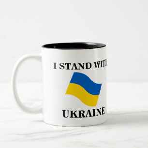 CANECA DE CAFÉ EM DOIS TONS ESTOU COM UCRÂNIA CAFÉ MUG