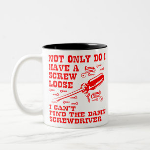 Caneca De Café Em Dois Tons Estou com um parafuso perdido e não consigo encon