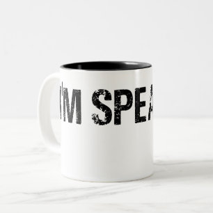 Caneca De Café Em Dois Tons Estou falando, Kamala Harris.