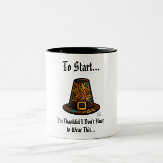 Caneca De Café Em Dois Tons Estou Grato/GPH