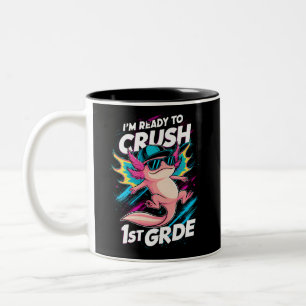 Caneca De Café Em Dois Tons Estou Pronto para Detonar na 1ª Série Axolote Volt