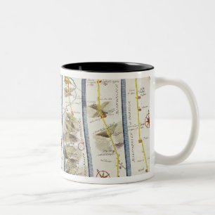 Caneca De Café Em Dois Tons Estrada de Whitby a Durham