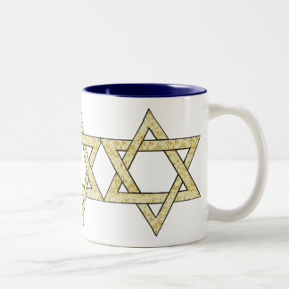 Caneca De Café Em Dois Tons Estrela de David do Matzoh