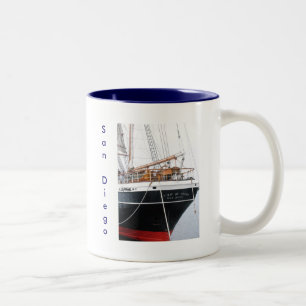 Caneca De Café Em Dois Tons Estrela de India, San Diego, CA
