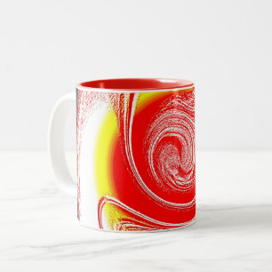 Caneca De Café Em Dois Tons Estrela explosiva