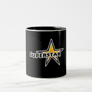 Caneca De Café Em Dois Tons Estrela mundial