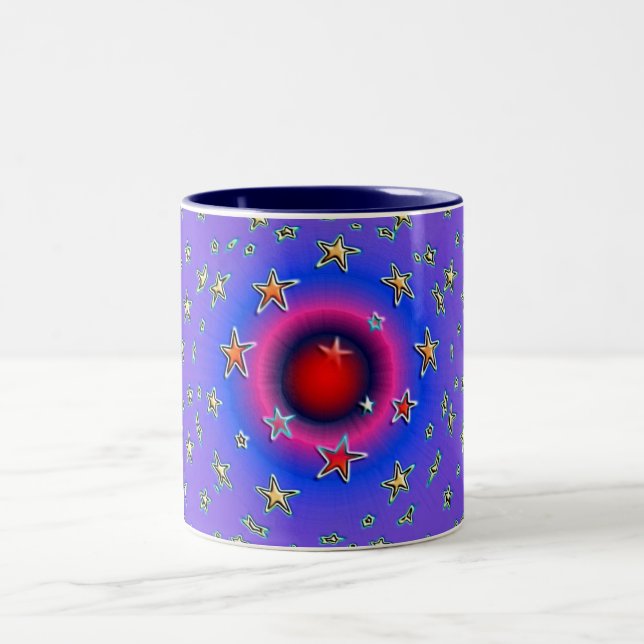 Caneca De Café Em Dois Tons Estrelas (Centro)