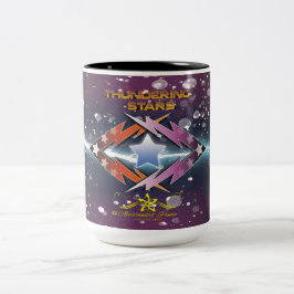 Caneca De Café Em Dois Tons Estrelas Branqueadoras