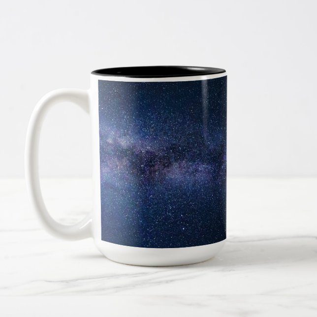 Caneca De Café Em Dois Tons Estrelas na Via Látea (Esquerda)