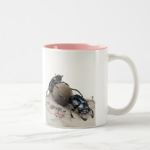 Caneca De Café Em Dois Tons Estrume Bettle