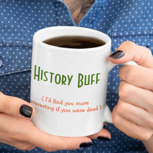 Caneca De Café Em Dois Tons Estudante Professor Graduado em História Engraçado