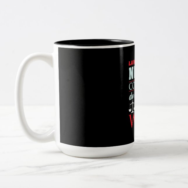 Caneca De Café Em Dois Tons Estudantes de Direito Nunca Reclamam (Esquerda)