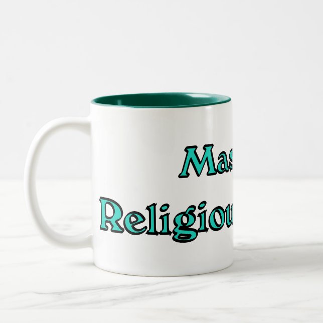 Caneca De Café Em Dois Tons Estudos Religiosos (Esquerda)