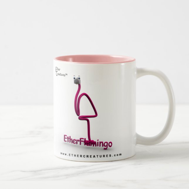 Caneca De Café Em Dois Tons EtherFlamingoMug (Direita)