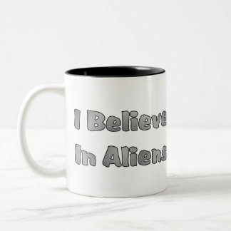 Caneca De Café Em Dois Tons Eu Acredito Em Aliens