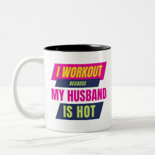 Caneca De Café Em Dois Tons Eu Acredito Porque Meu Marido É Uma Construção De 