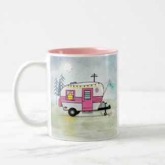 Caneca De Café Em Dois Tons Eu Adoro Acampar Coffee Mug