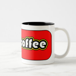 Caneca De Café Em Dois Tons Eu adoro café