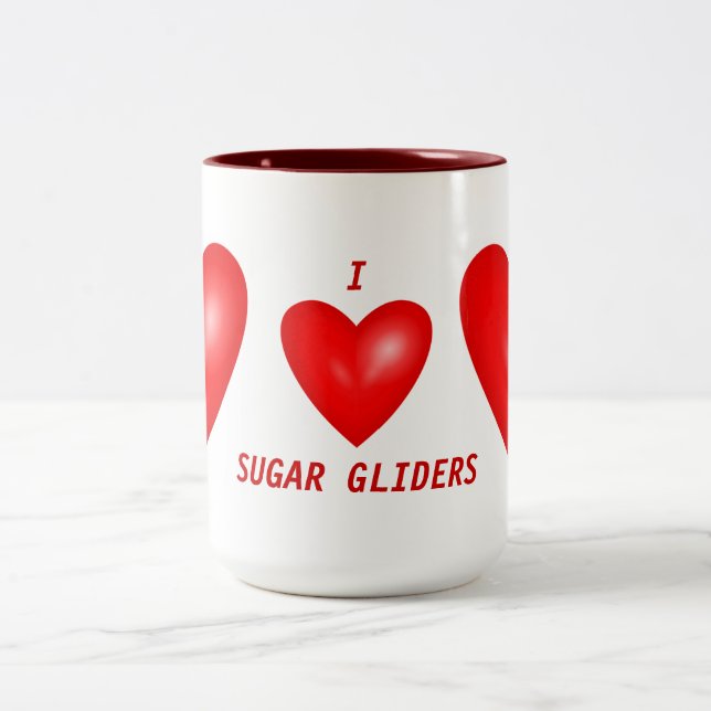 Caneca De Café Em Dois Tons Eu Adoro Gliders (Centro)