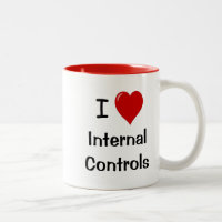 Eu Amo Controles Internos do Office Mug